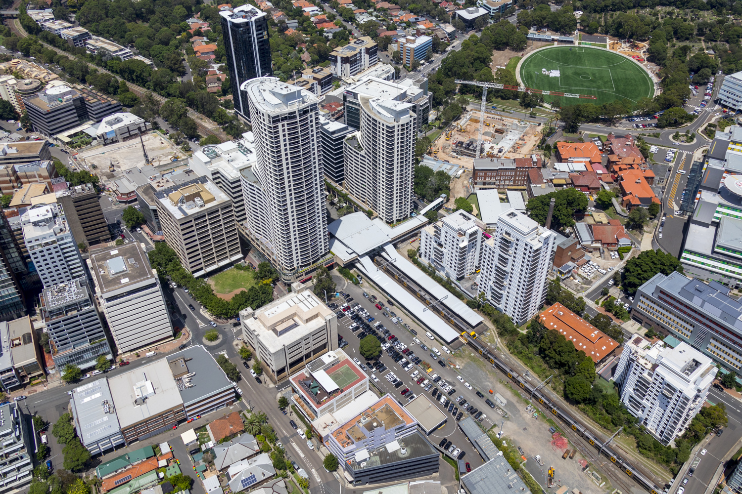 St Leonards Train Station + OSD "The Forum"